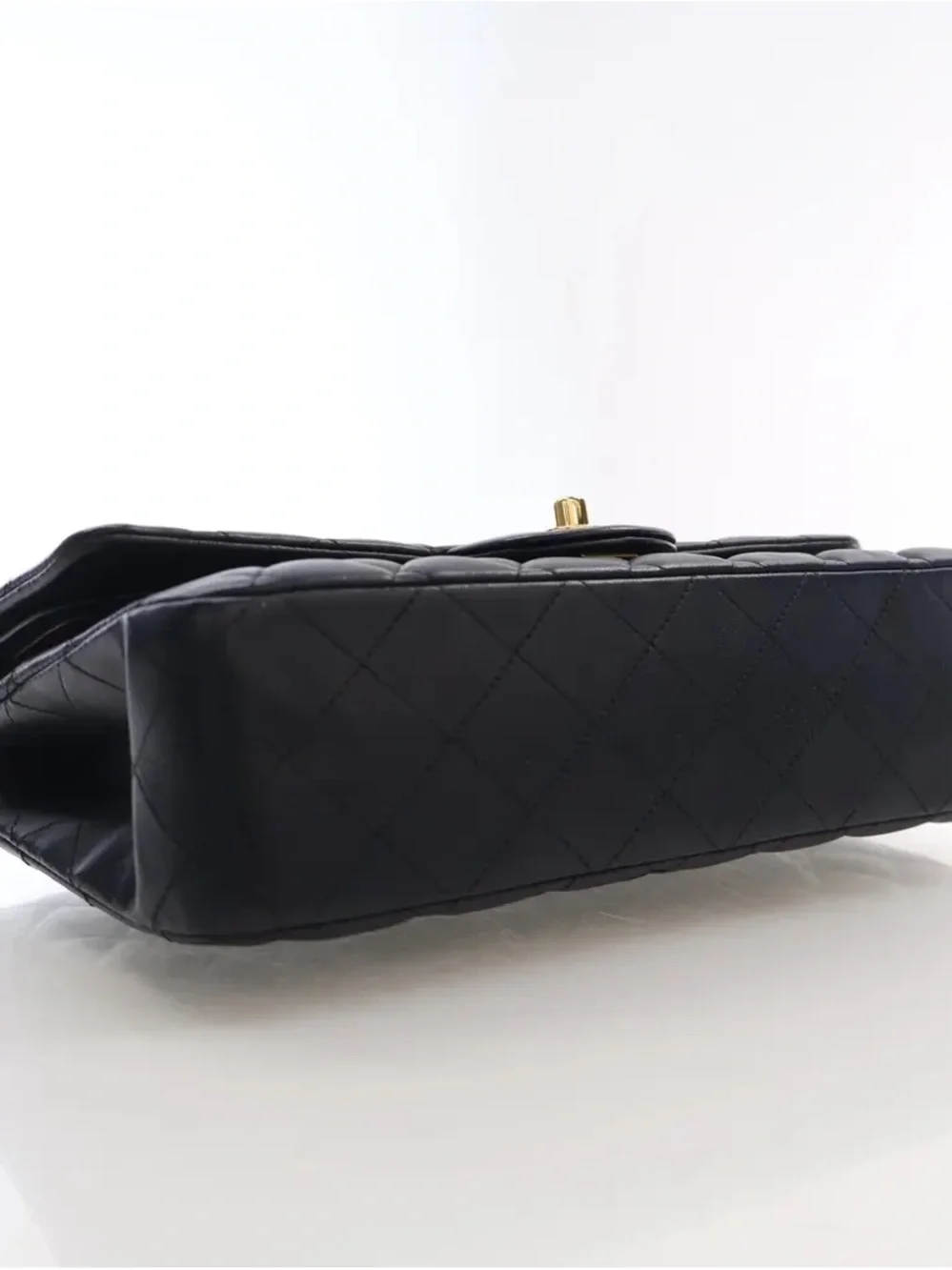 Chanel Quilted Shoulder Bag - Black with Gold Hardware